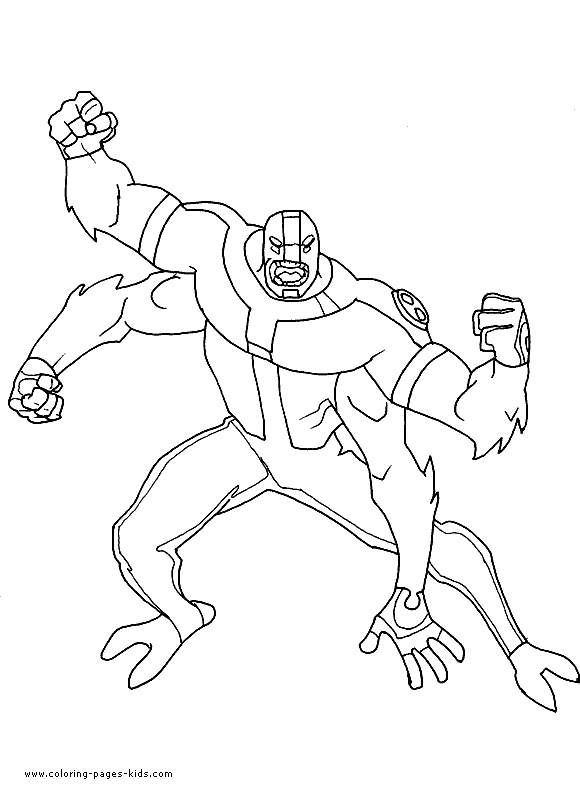 Ben 10 creature coloring page