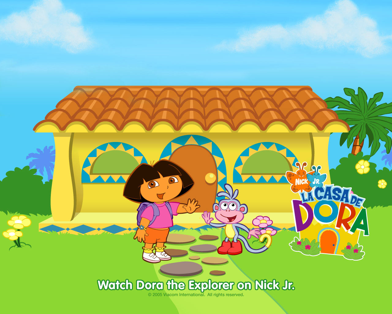 Dora the Explorer's house wallpaper