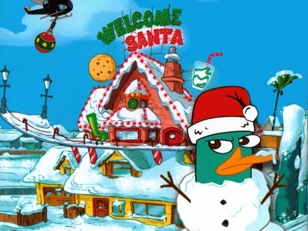 Phineas and Ferb Christmas Wallpaper Agent P