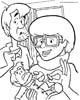 Color Shaggy and Velma coloring page free scooby-doo coloring pages scooby doo coloring sheet