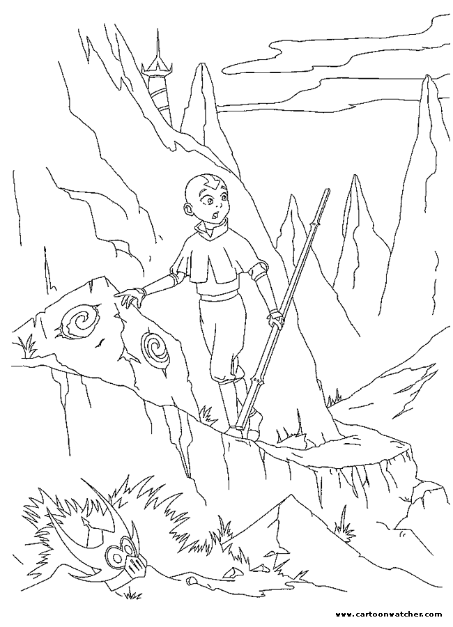 Avatar the last Avatar coloring page