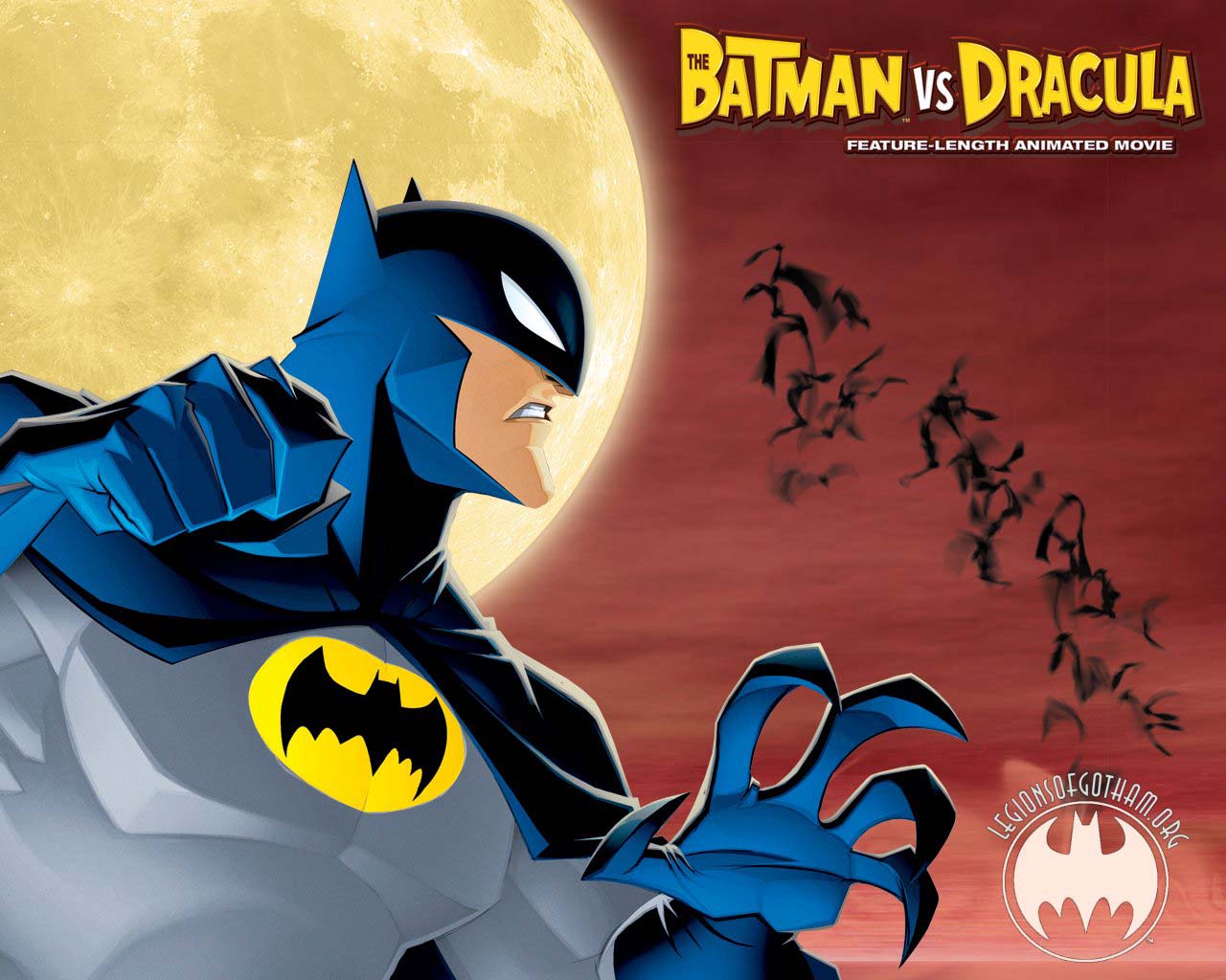 Batman vs Dracula Wallpaper