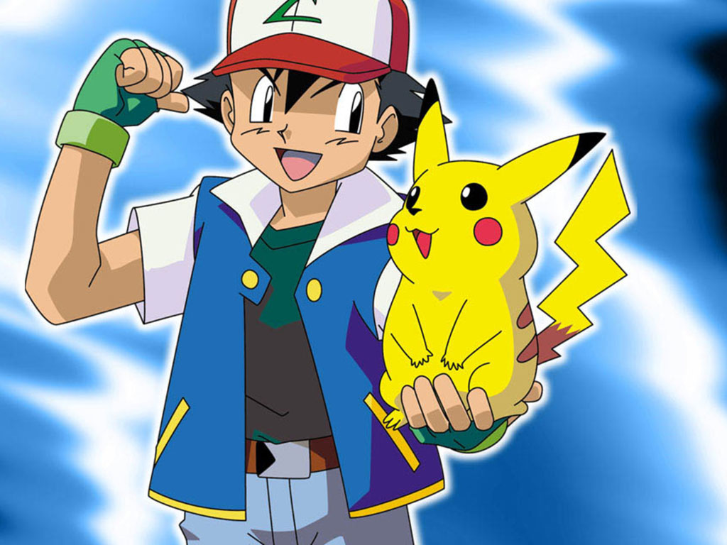 Ash and Pikachu from Pokemon Wallpaper.