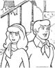 Color Daphne and Fred page free scooby-doo coloring pages scooby doo coloring sheet