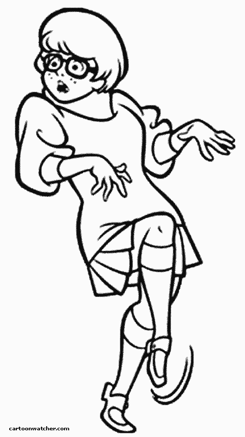 Scooby Doo Coloring Pages Velma