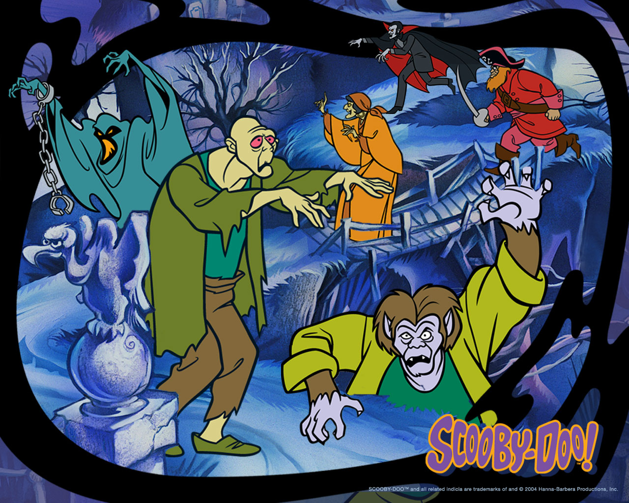 Villains from Scooby Doo Wallpaper.